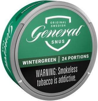 General-Wintergreen-Snus-Tobacco.-20-cans.-Free-shipping_