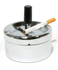 Angelo | Spinner Ashtray High Polished Chrome | 9cm